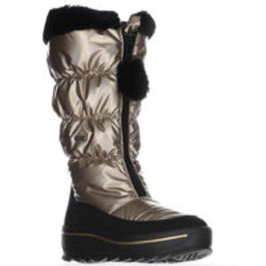 Pajar Toboggan 2.0 Faux Fur-Trim Puffer Boots Gold Size 41 (10-10.5)